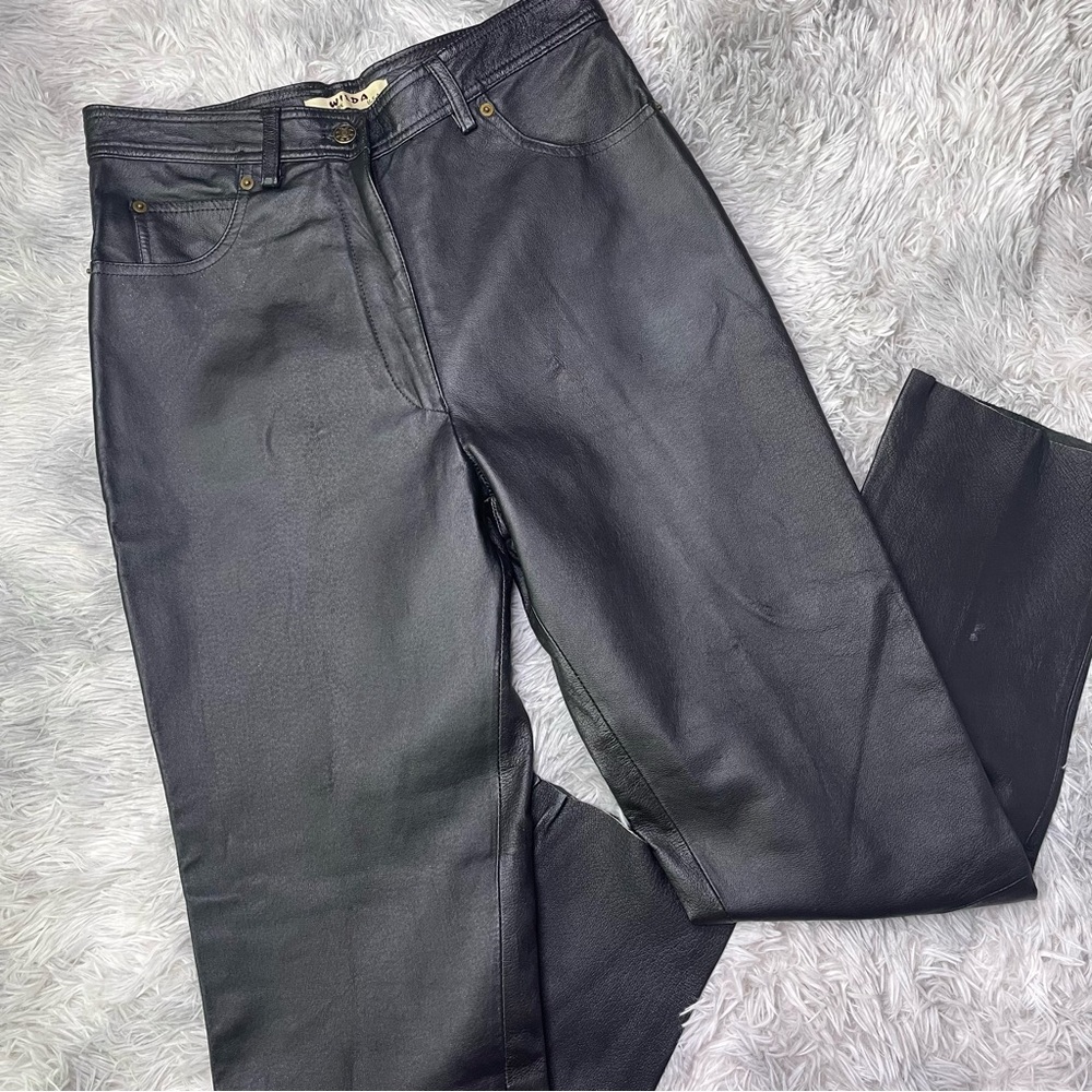 Wilda Black Straight Leg Women's Pants